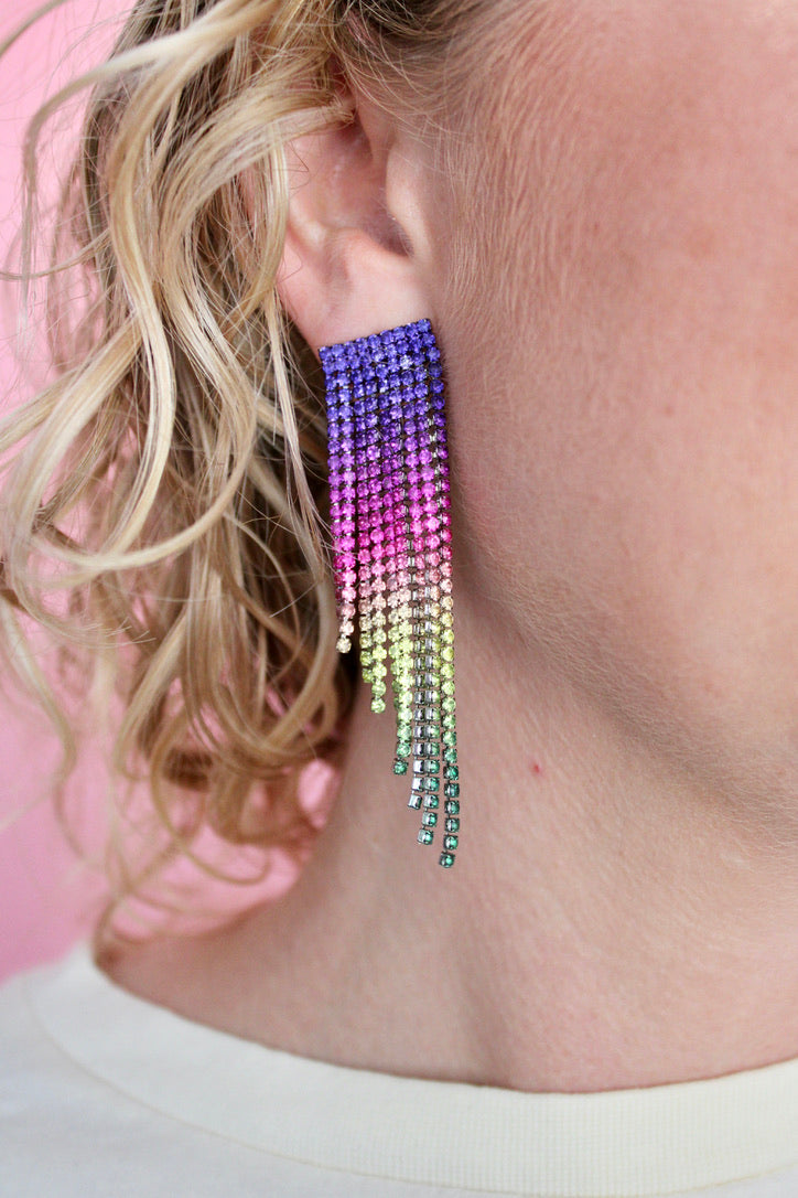 Rainbow Gem Dangles *discounted*