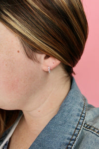 Thumbnail for Silver Baby Huggie Hoops
