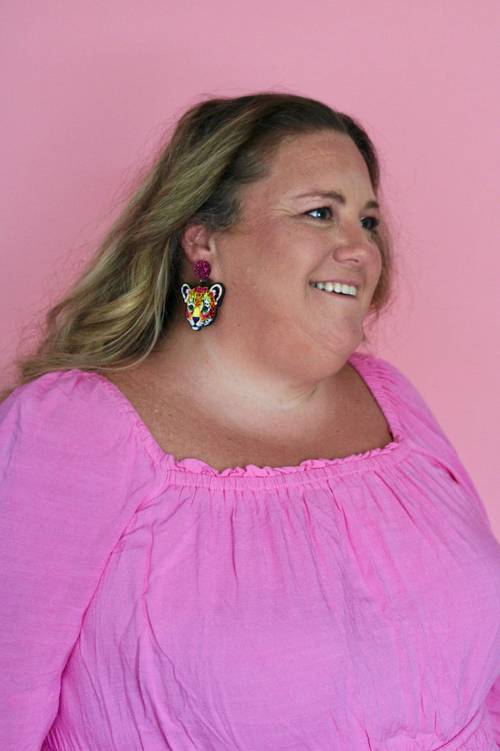 Lisa Frank Fan Girl Dangles *HYPOALLERGENIC*