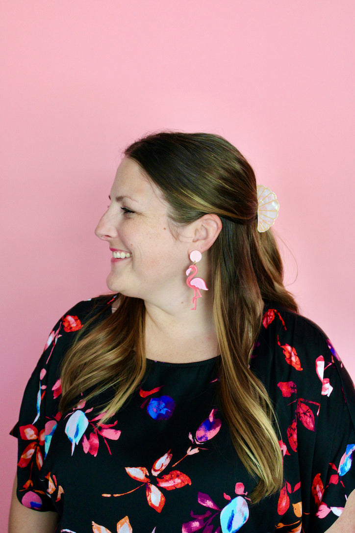 Fancy Flamingo Dangles