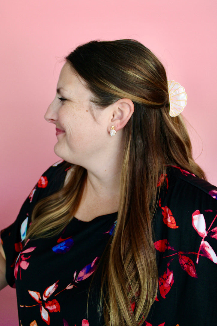 Pearly Pineapple Studs