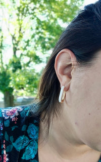 Thumbnail for Classic + Classy Large Huggie Hoops