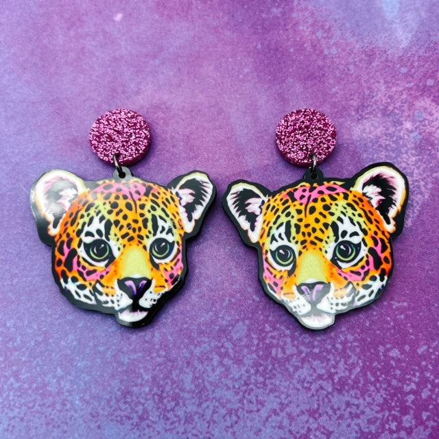Lisa Frank Fan Girl Dangles *HYPOALLERGENIC*
