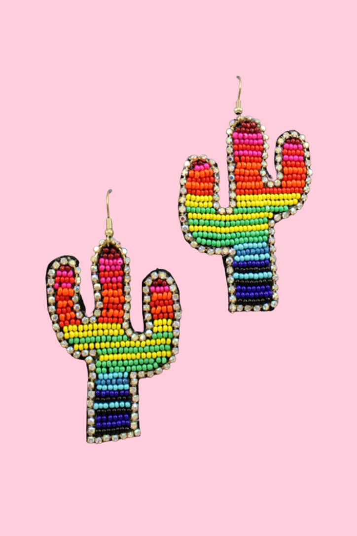 Cactus, But Make It Rainbow Dangles