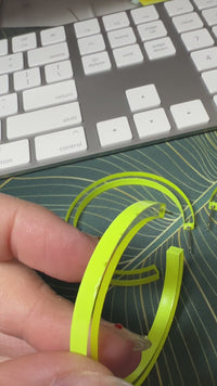 Getting It Neon Hoops *discounted*