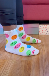 Thumbnail for Happy Feet Smiley Socks