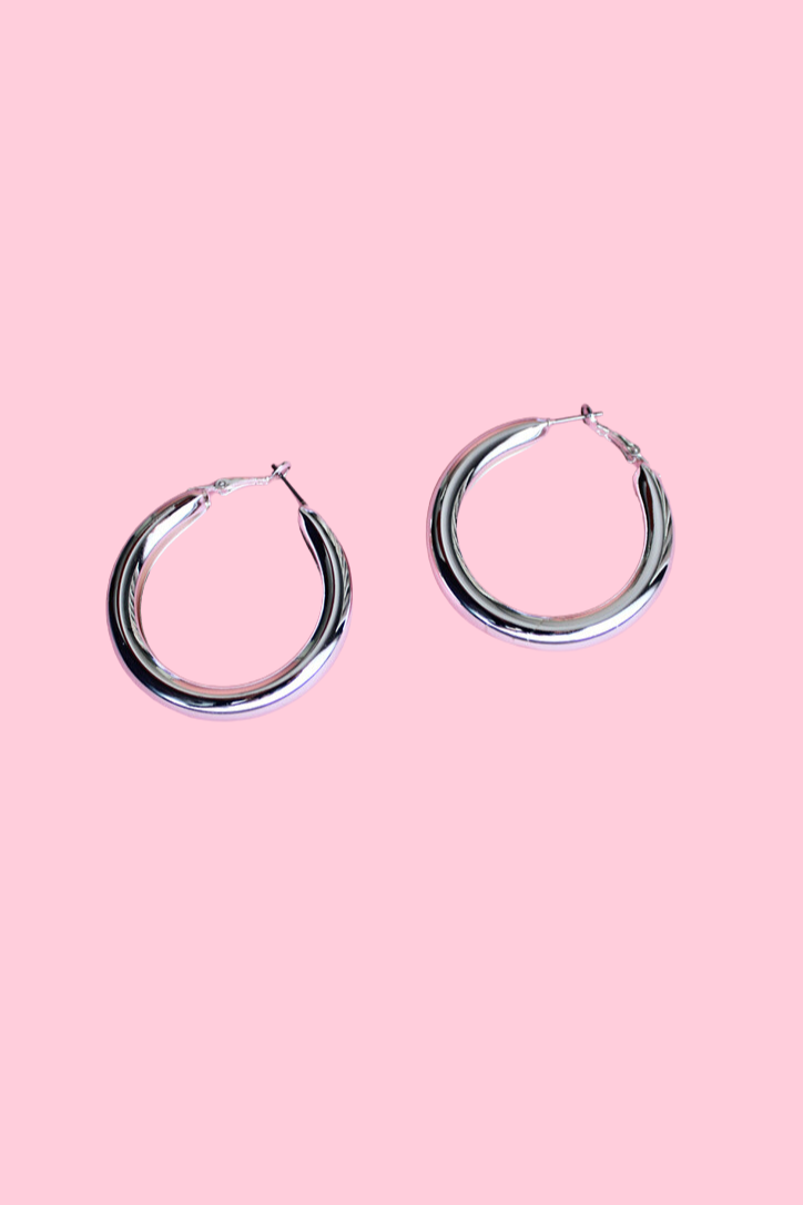 Not Your Mama's Silver Hoops