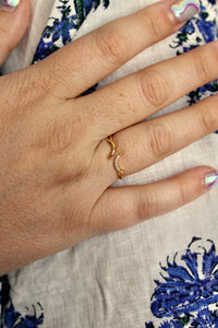 Thumbnail for Dainty Double Moon Ring *GOLD FILLED*