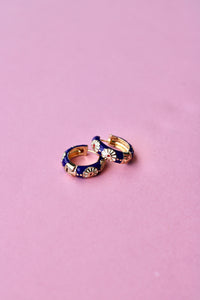 Thumbnail for Pretty Little Floral Huggie Hoops