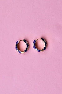 Thumbnail for Pretty Little Floral Huggie Hoops