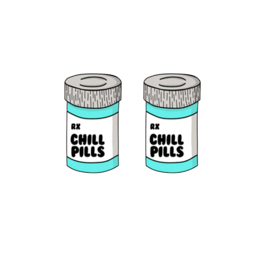 Take A Chill Pill Studs