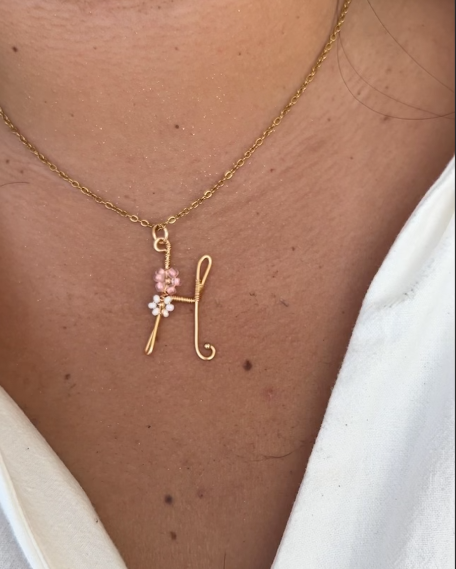 The Camelia Letter Necklaces