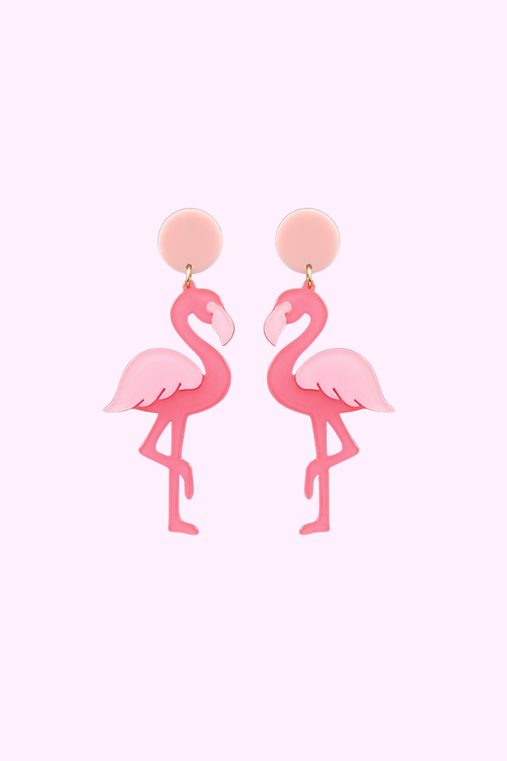 Fancy Flamingo Dangles