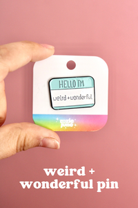Thumbnail for Hello, I’m Weird + Wonderful Pin