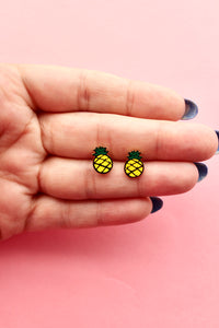 Thumbnail for Sweet As A Pineapple Studs *GOLD DIPPED*