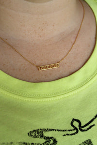 Thumbnail for I'm A Freaking Badass Necklace *GOLD DIPPED*