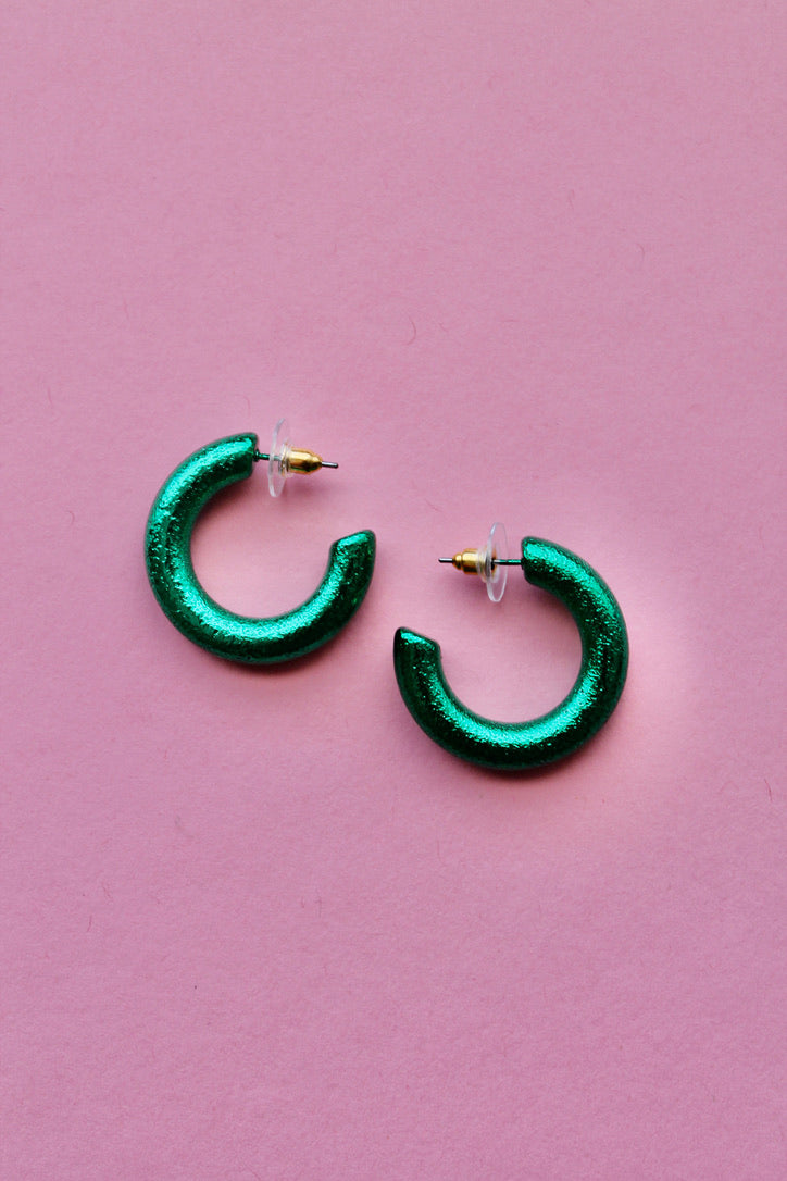 Shimmer + Shine Metallic Hoops