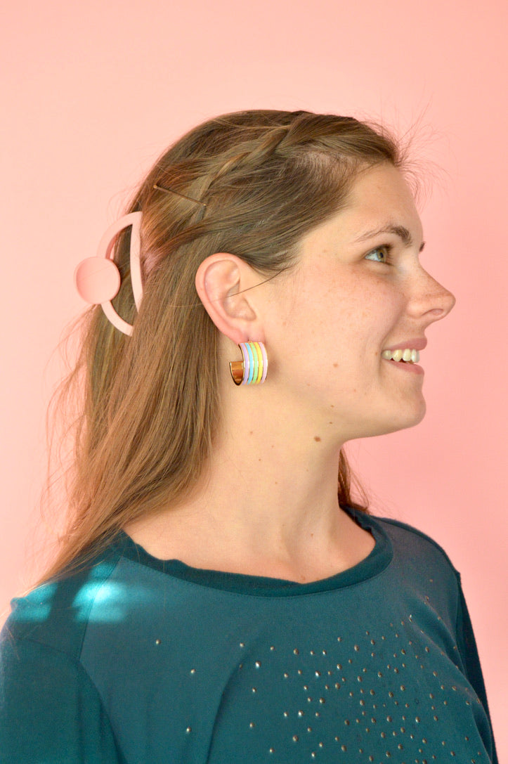 Over The Pastel Rainbow Hoops