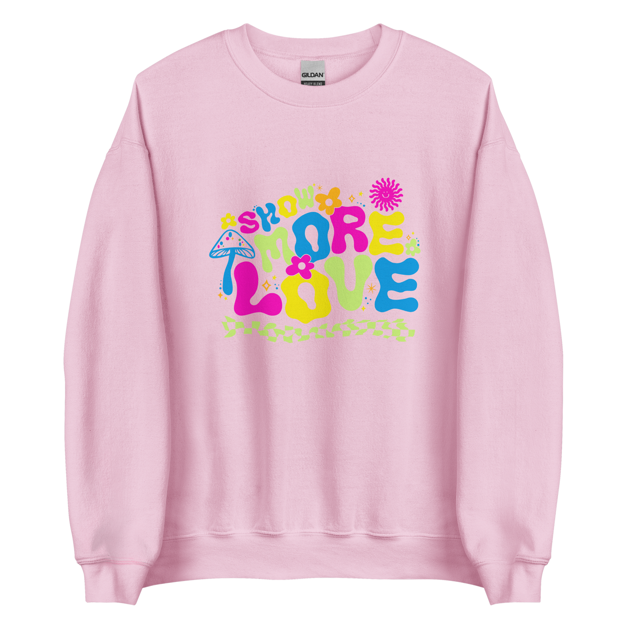 Show More Love Color Crewneck Sweatshirt