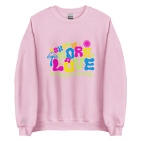 Thumbnail for Show More Love Color Crewneck Sweatshirt