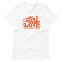 Thumbnail for Show More Love Tee in Orange - Bella Canvas