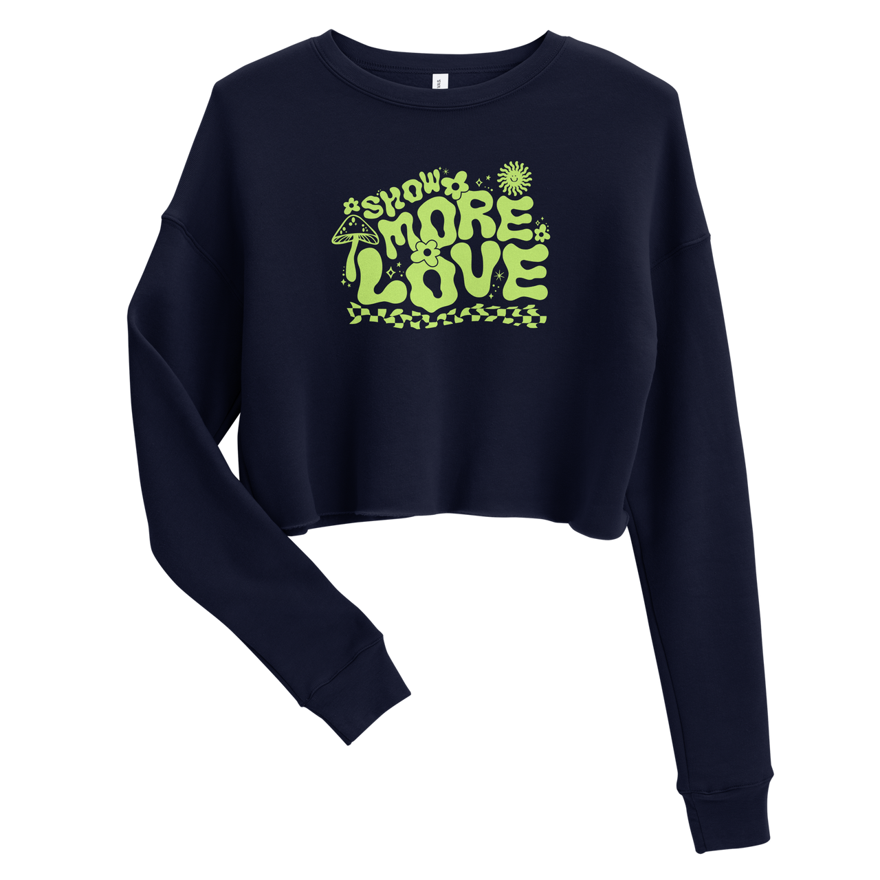 Show More Love Cropped Crewneck